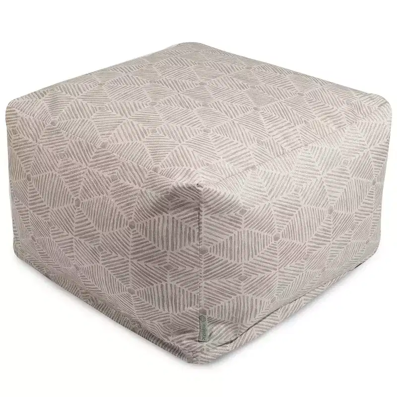 Square Ottoman Pouf, Single Seat