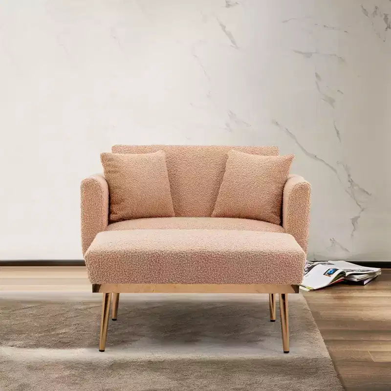 Modern Accent Chair, Fashionable and Classic Style Chaise Accent Chair for Living Room and Hotel Bed Room
