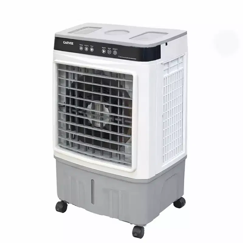Portable Air Conditioner Fan - 3-Speed White+Grey Evaporative Cooler (1 Pack) | 31L Capacity with Remote for Bedroom/Dorm/Office