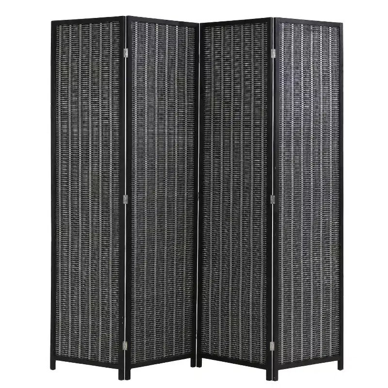 FDW Bamboo Room Divider 4/6 Panel Folding Privacy Screen Divider Tall Privacy Wall Divider for Home Office or Restaurant