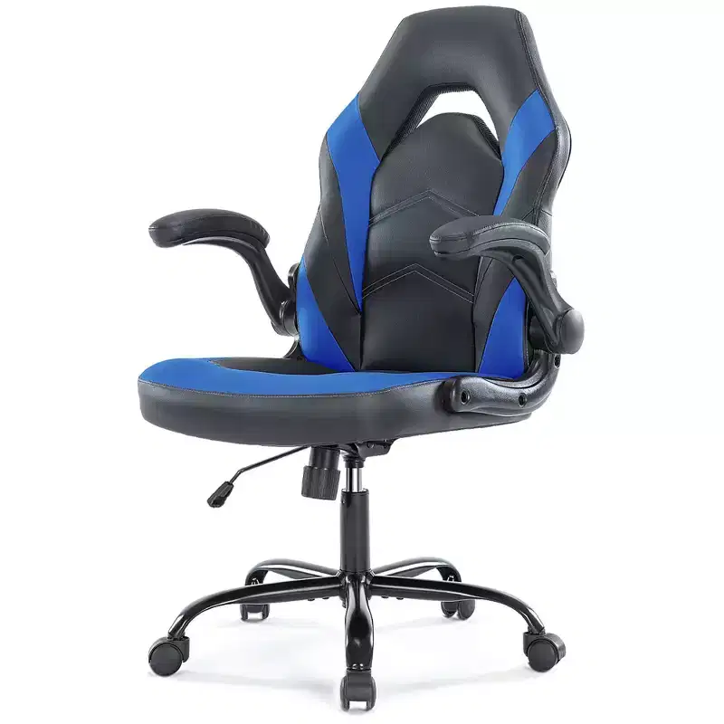 JIONJOY Ultimate Gaming Chair: Ergonomic, PU Leather, Executive Desk Chair with Flip-up Armrests