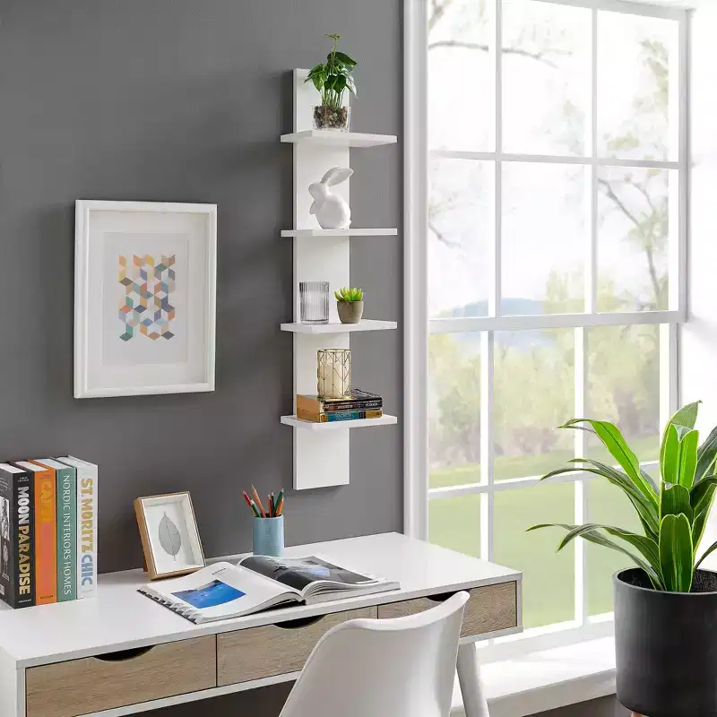 39.5 x 9 Utility 4-Tier Column Spine Shelf