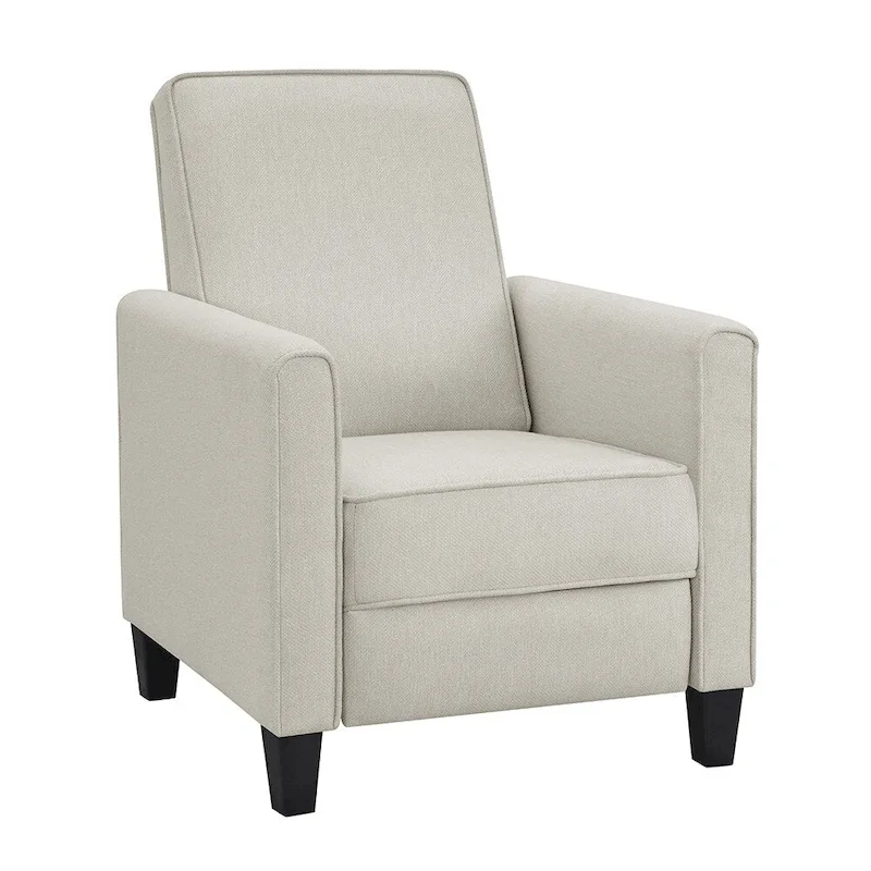 Traditional Fabric Welted Padded Recliner Chair
