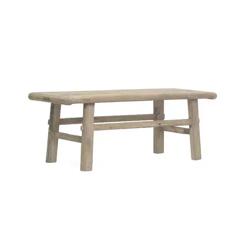 Reclaimed Elm Wood Coffee Table | Natural Finish | 45.25