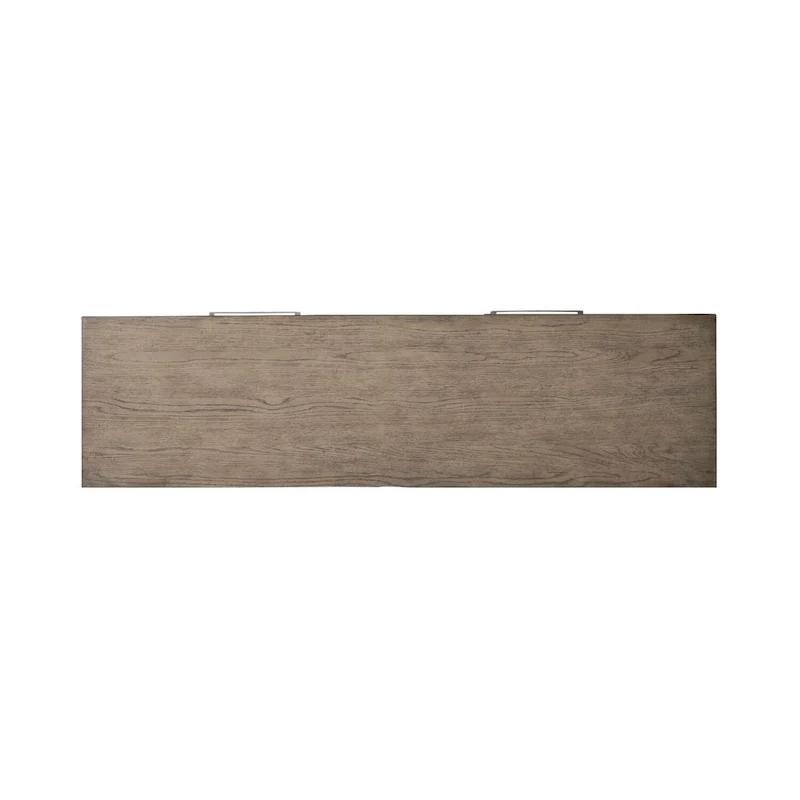 8-Drawer Dresser in Burnished Beige – Rubberwood & Oak Veneer