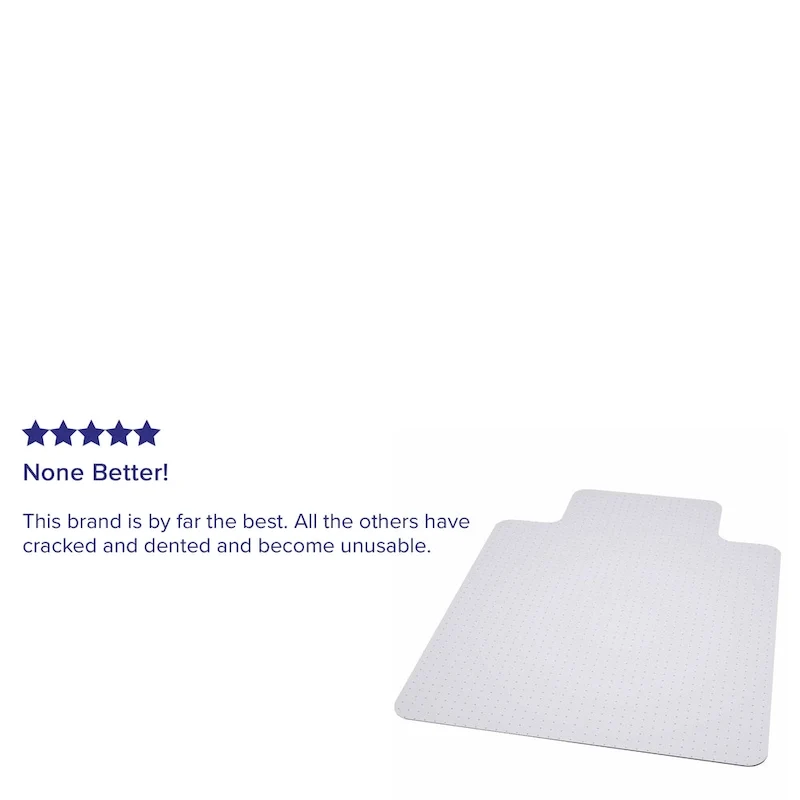 36 x 48 Big & Tall 400 lb. Capacity Carpet Chair Mat with Lip