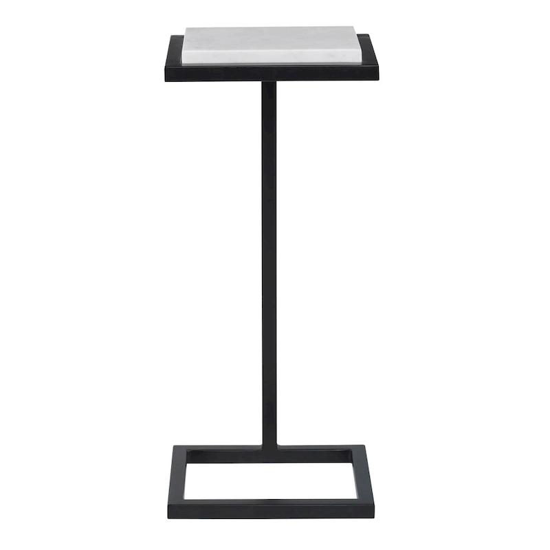White Martini End Table - 8D x 10W x 23H