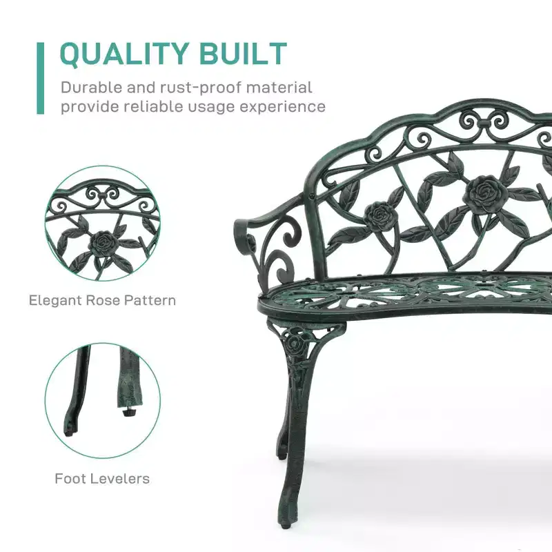 Karl Home | Powder Coated Aluminium Outdoor Bench
