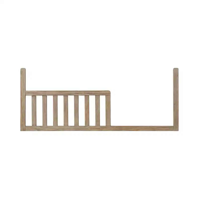 Convertible Crib Toddler Rail, Sandstone, Pine Solids & Veneer, ASTM Certified