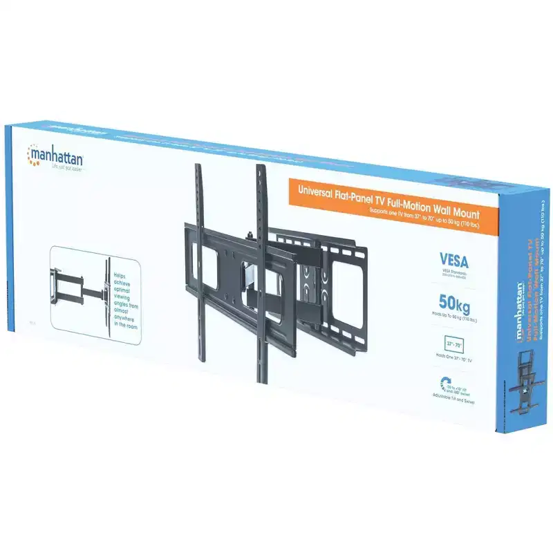 Universal Flat-Panel TV Full-Motion Wall Mount for 37