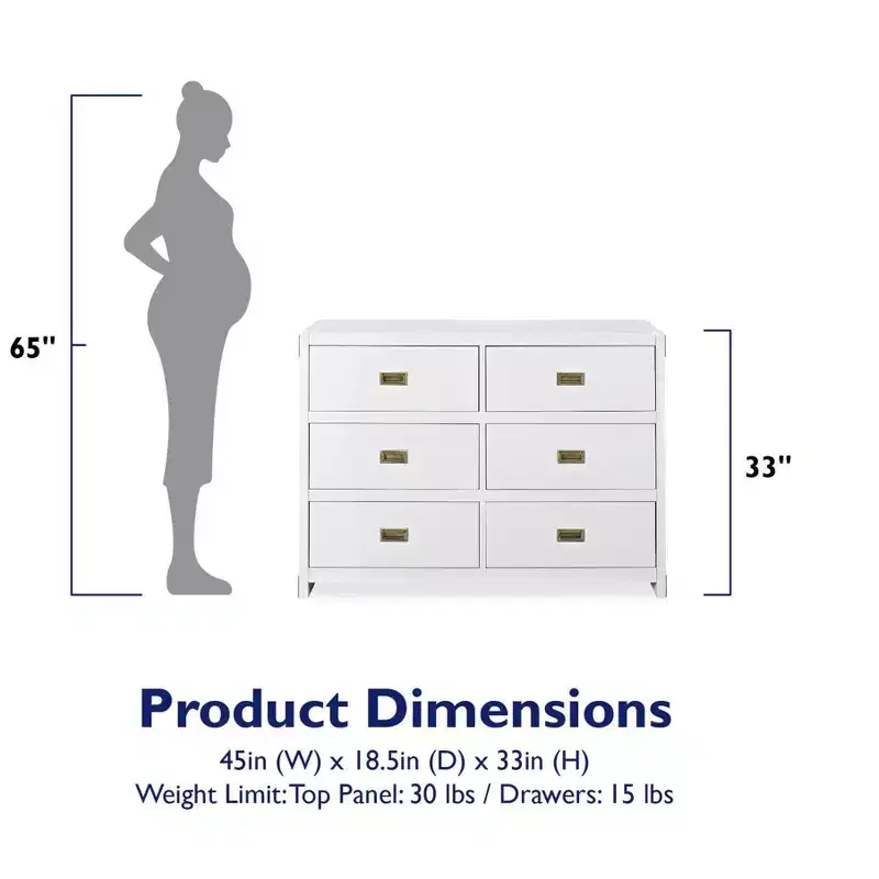 Baby Relax Miles 6-Drawer Dresser