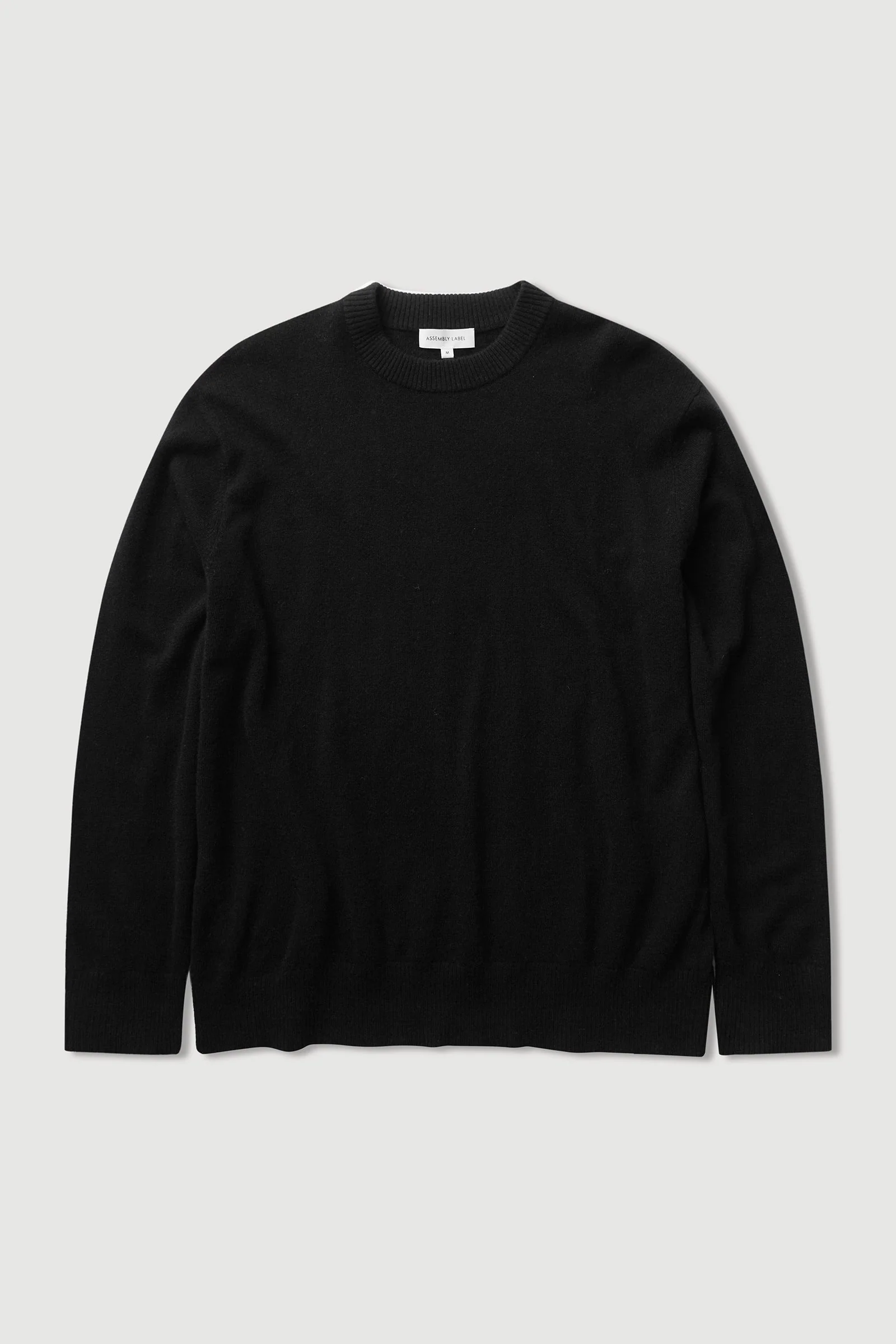 Black Crew Neck Cashmere Knit