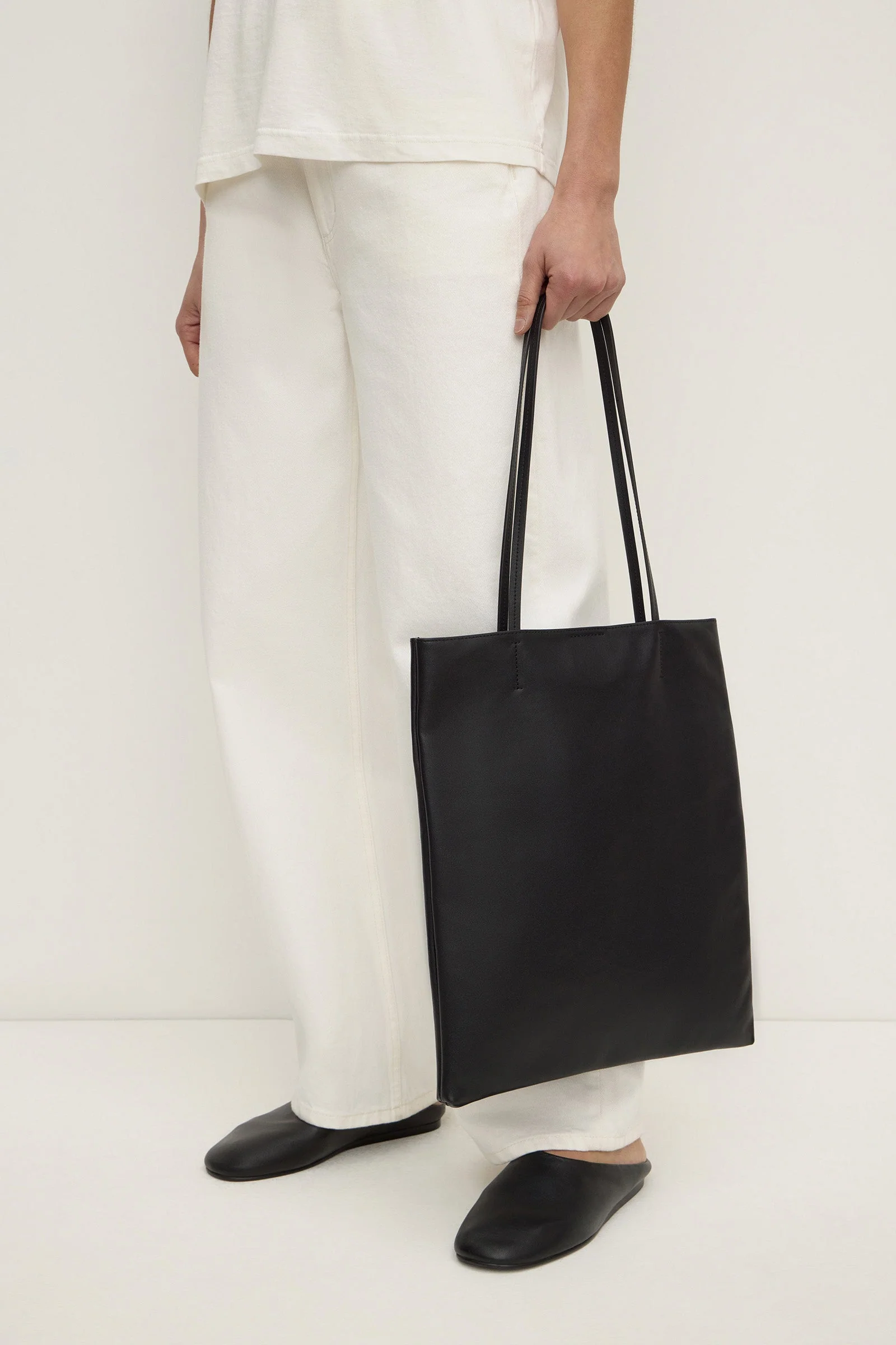 Black Leather Shoulder Bag