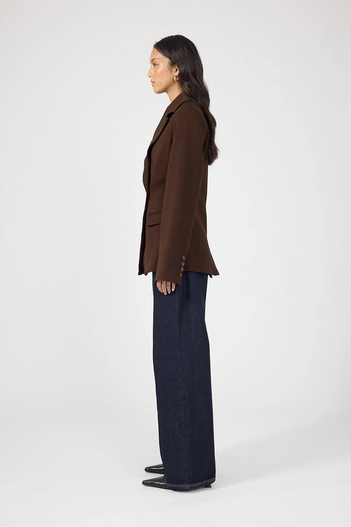 Fitted Blazer Brown