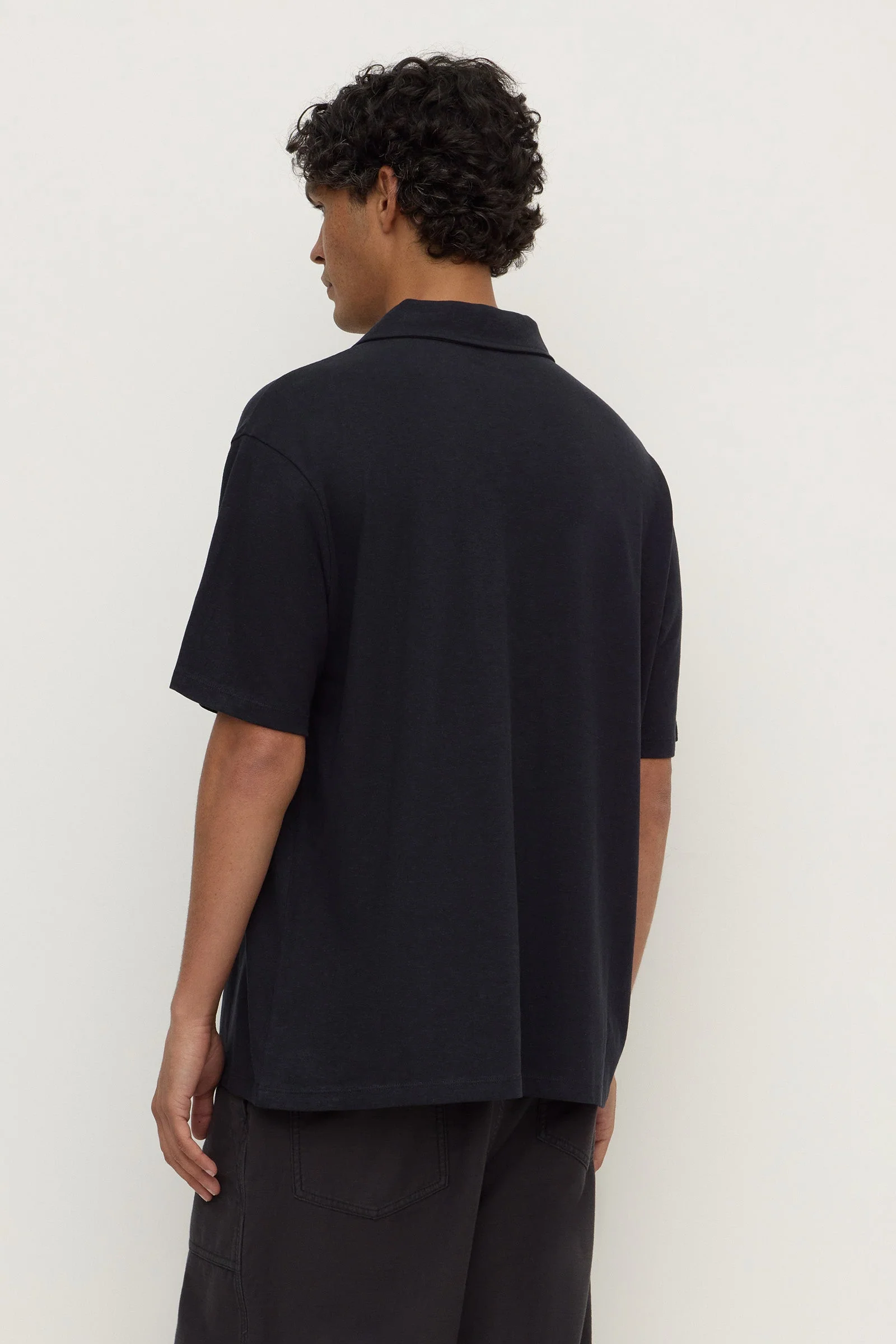 Hemp Cotton Knit Polo