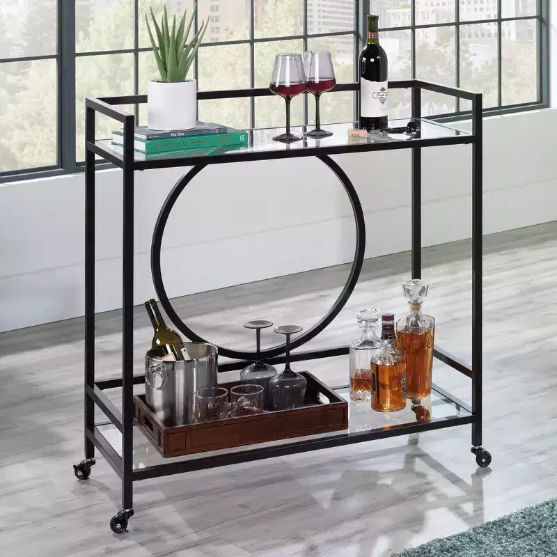 International Lux Bar Cart with Glass