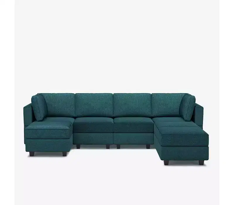 Belffin Modular Terry Sofa with Storage Seat (7 Seats + 6 Sides)