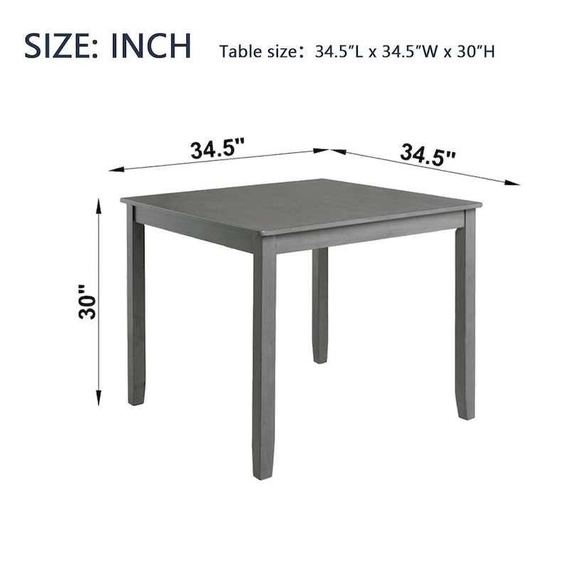 Wooden Dining Square Table