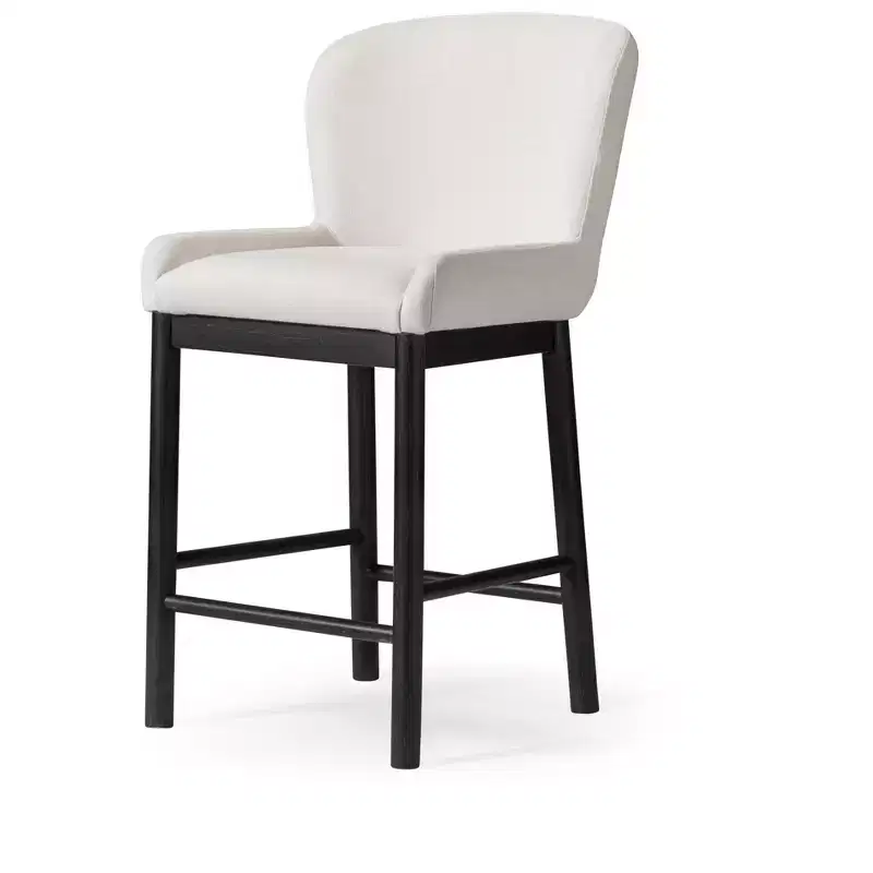 Counter Stool with Fabric Upholstery 26