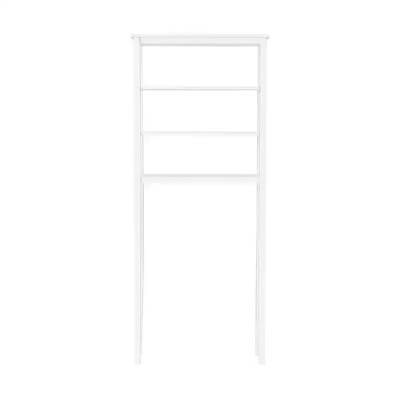 Dover Over the Toilet Organizer with Open Shelving White - Alaterre Furniture