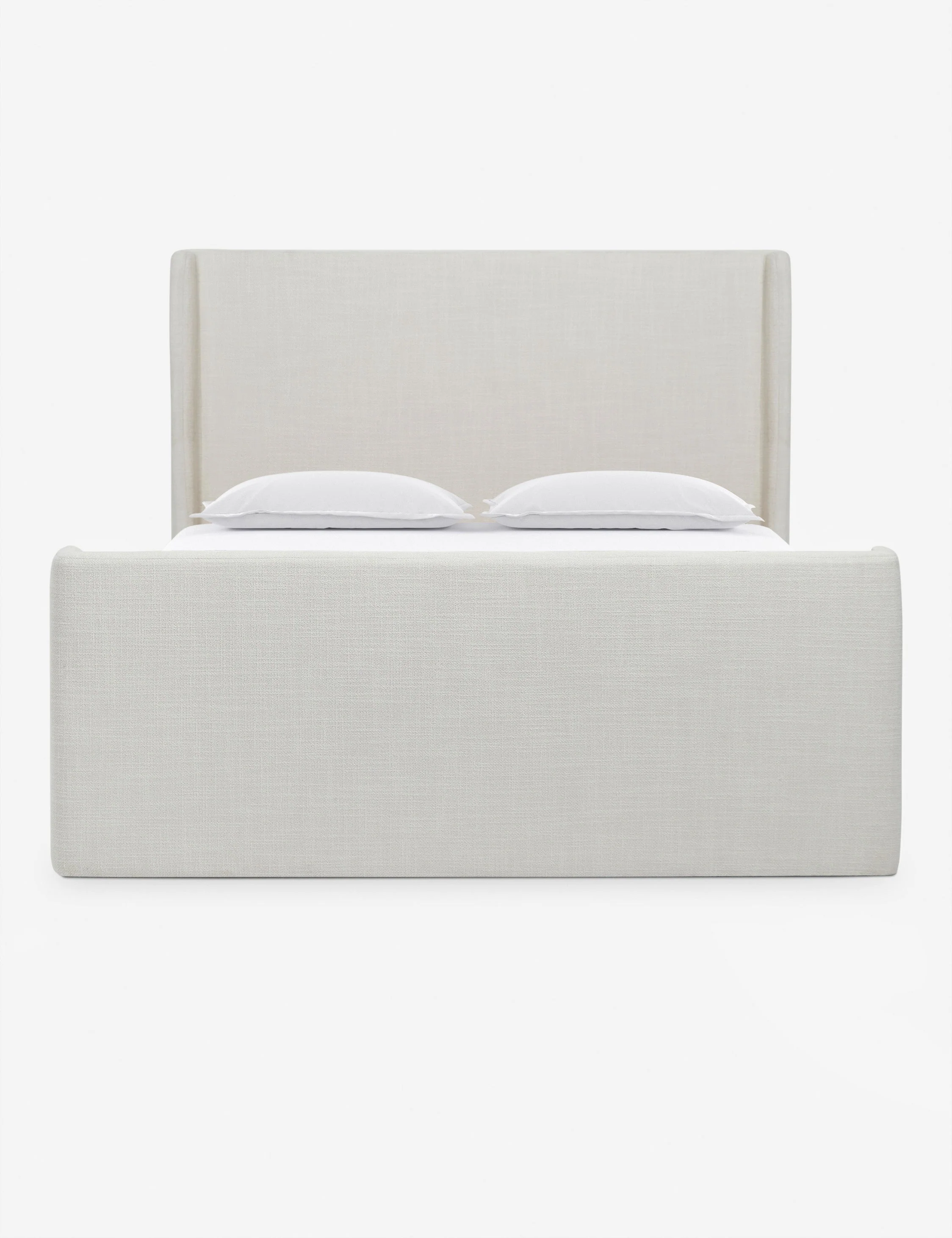 Bed Our bed is a study in effortless sophistication. The upholstered headboard and bed frame offer a clean, timeless look tailored for transitional