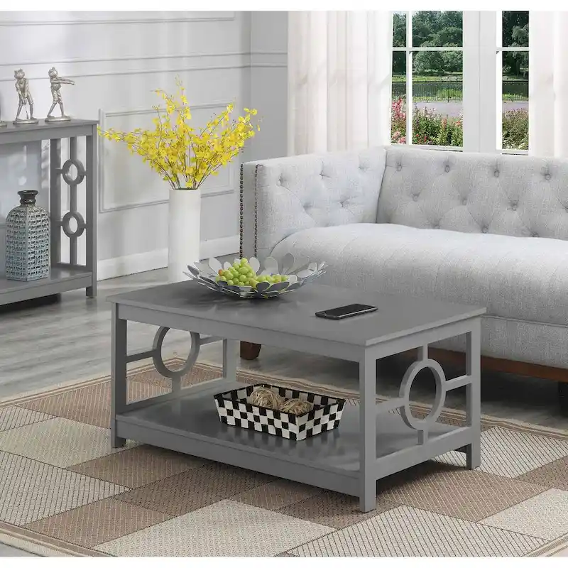 Ring Coffee Table with Shelf