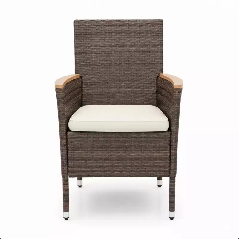 4-Piece All-Weather Rattan Patio Dining Chair
