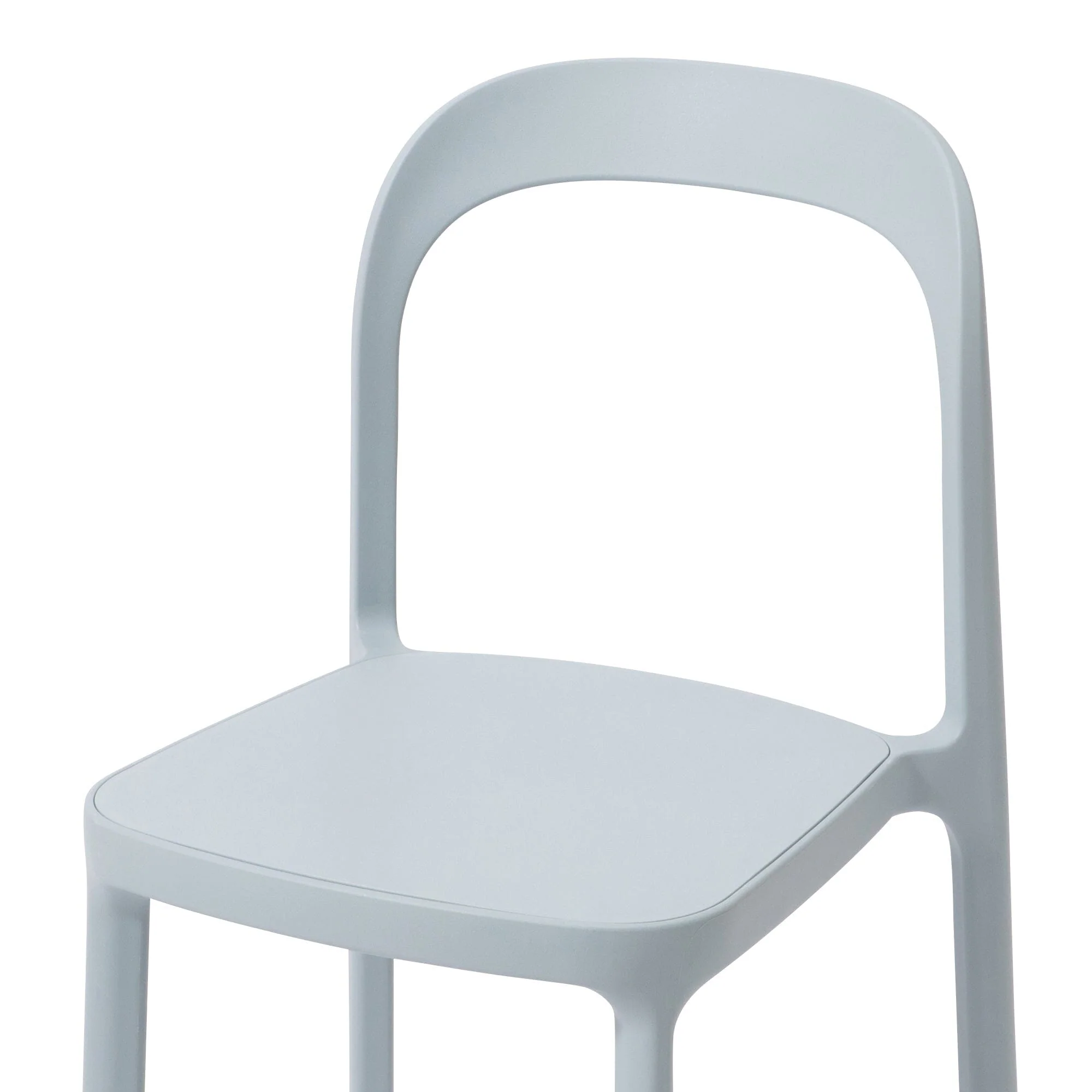 Light Blue Stackable Molded Resin Chair