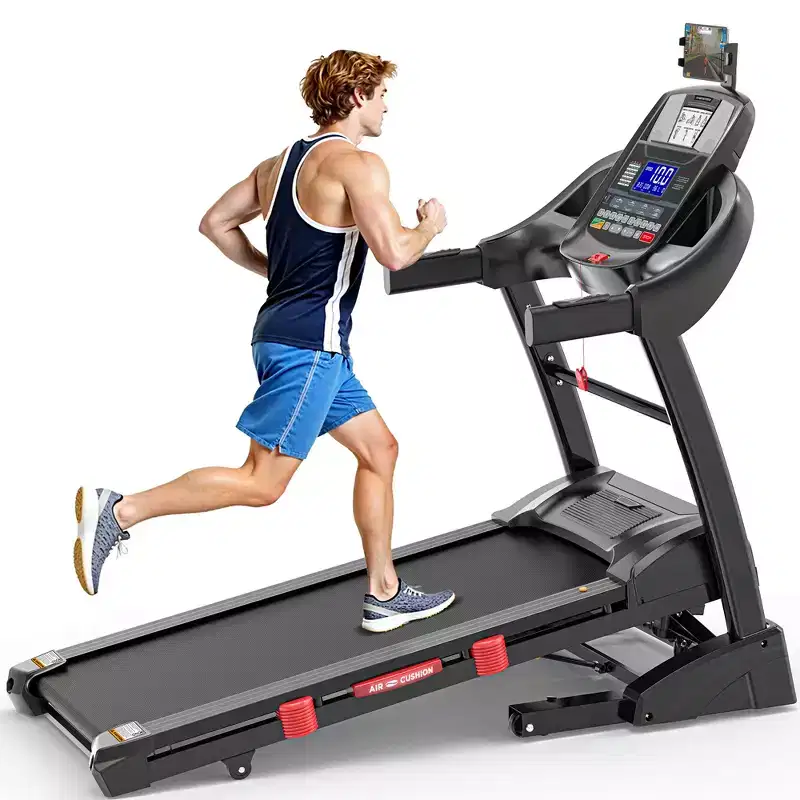 Foldable Treadmill with 20% Auto Incline, 300LB Capacity, Smart App Control, Shock Absorption Belt, Heart Rate Monitor, Home Gym Running Machine