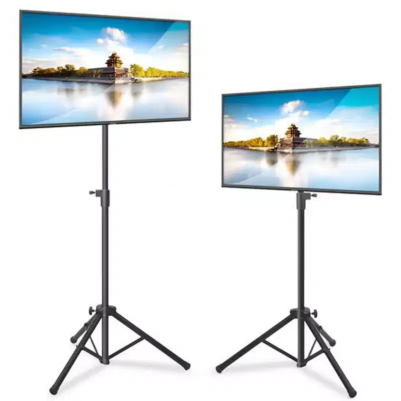 Pyle 32 Portable TV Stand - Height Adjustable Foldable Tripod