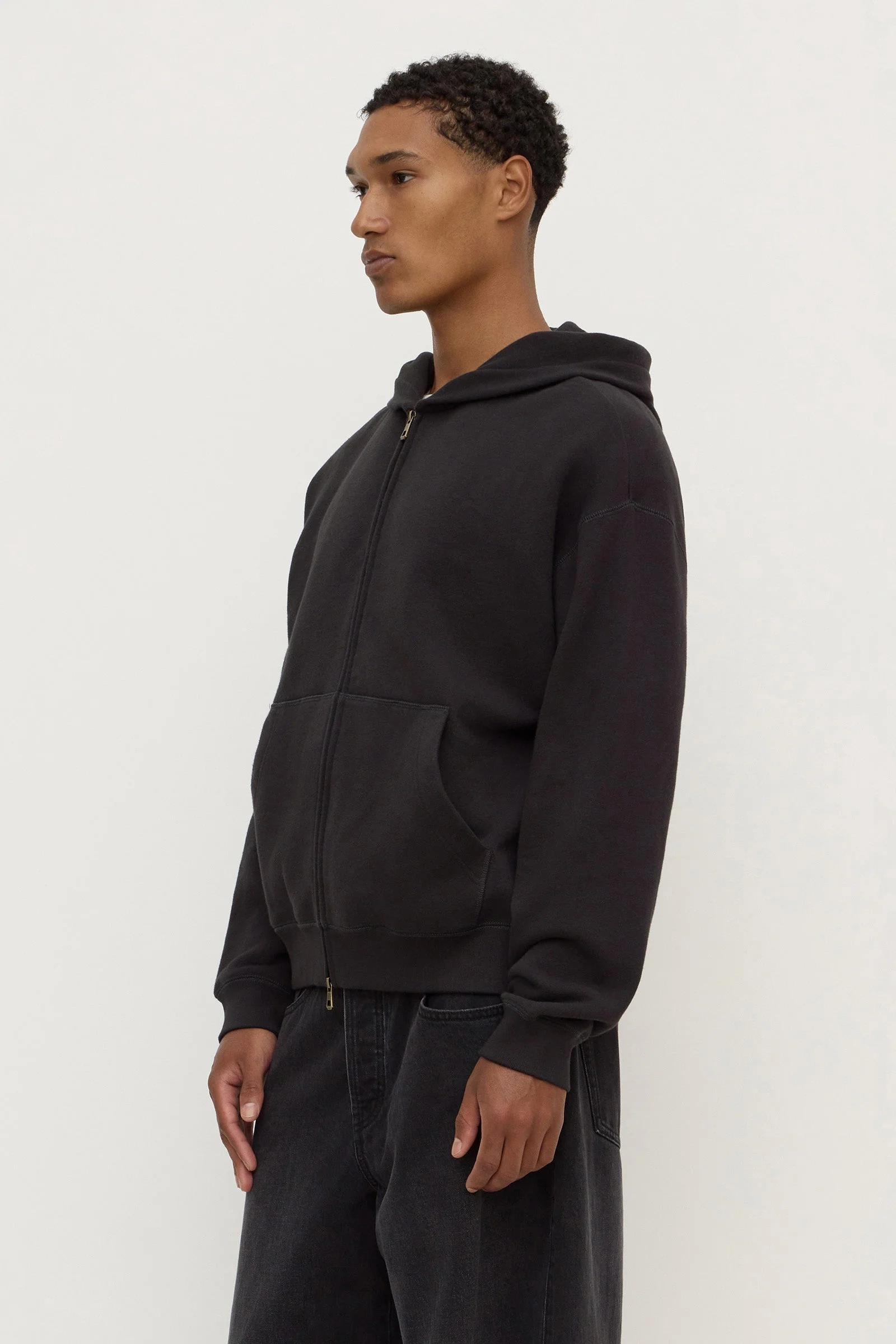 Fleece Zip Through Hoodie