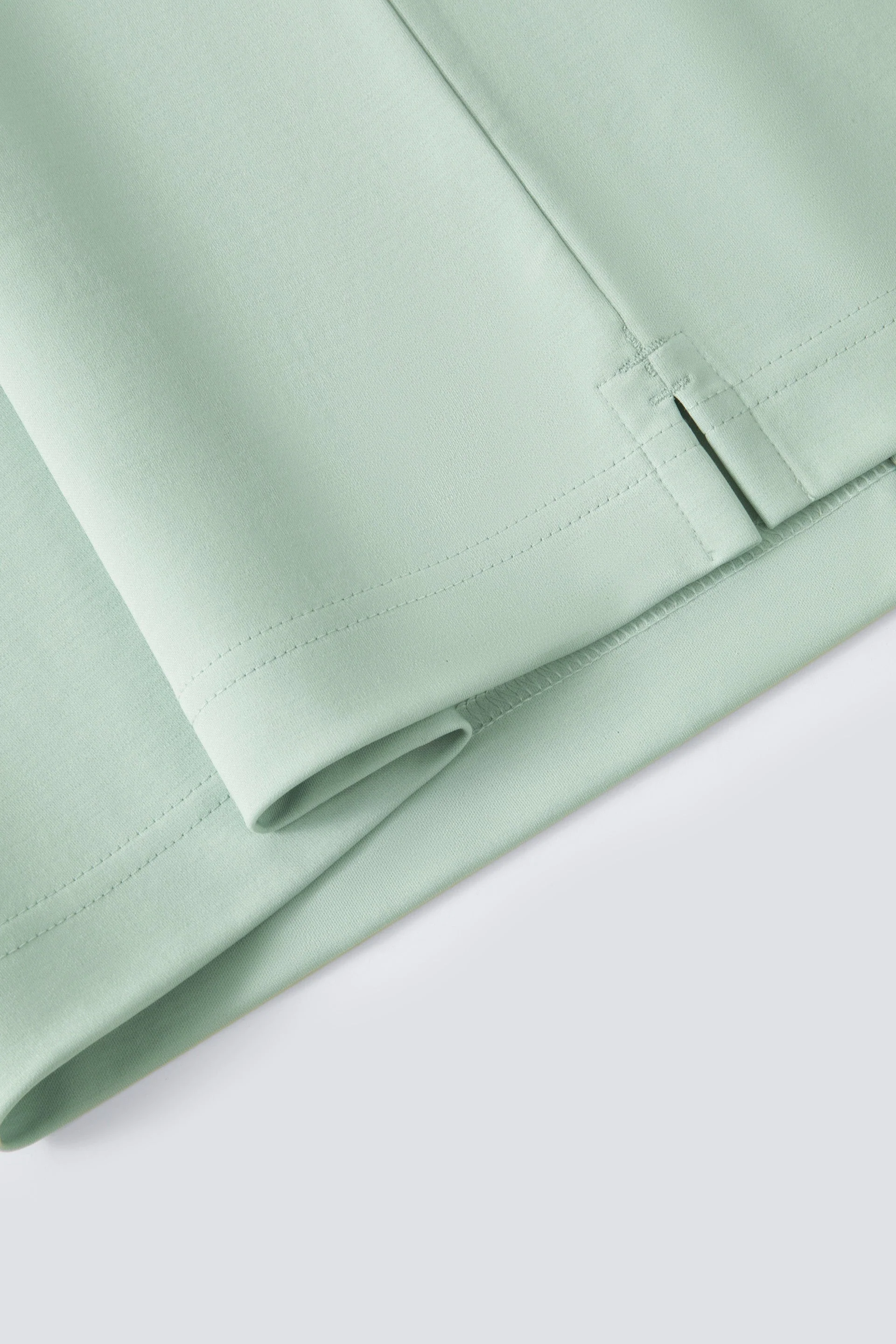 Double-Face Knit Polo – Sky Grey