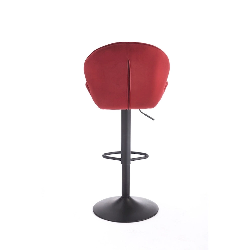 Set of 2 Adjustable Bar Stools with Back Support, Footrest, and 360 Swivel Seat for Home or Bar Counter