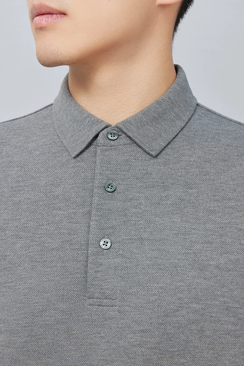 Pique Polo – Dark Grey