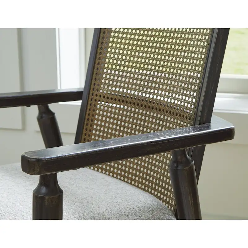 Black/Gray Dining Arm Chair - 22.13W x 22.38D x 35.13H