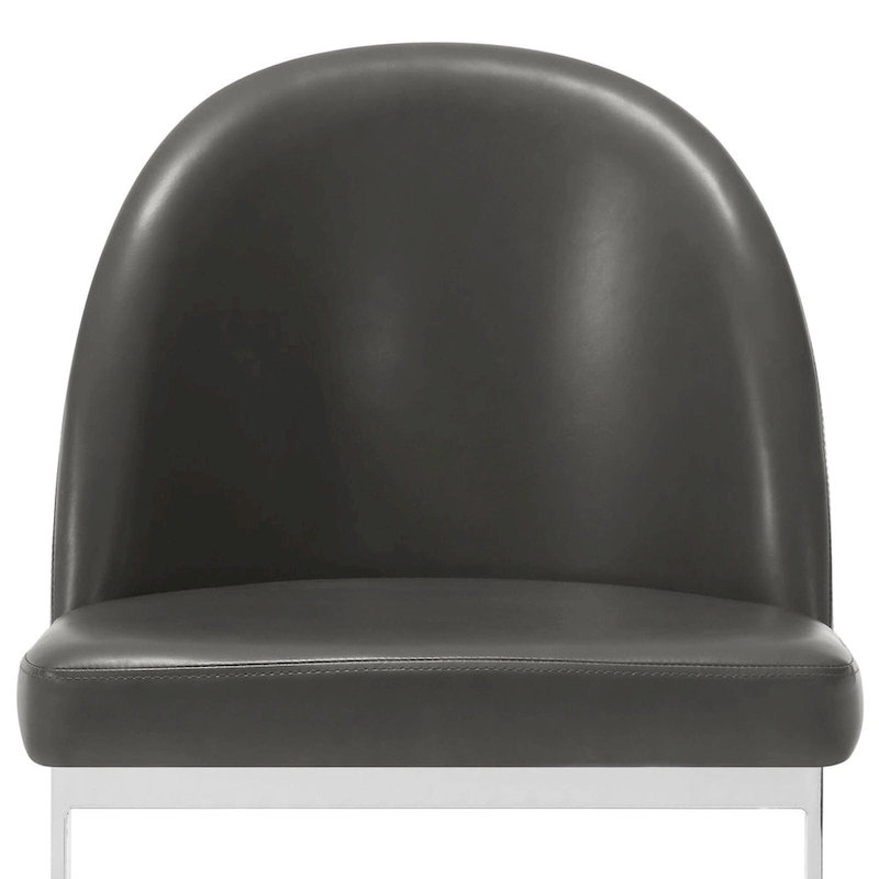 26 Faux Leather Upholstered Counter Height Bar Stools with Metal Legs - 38.8H x 17.9W x 20.9D