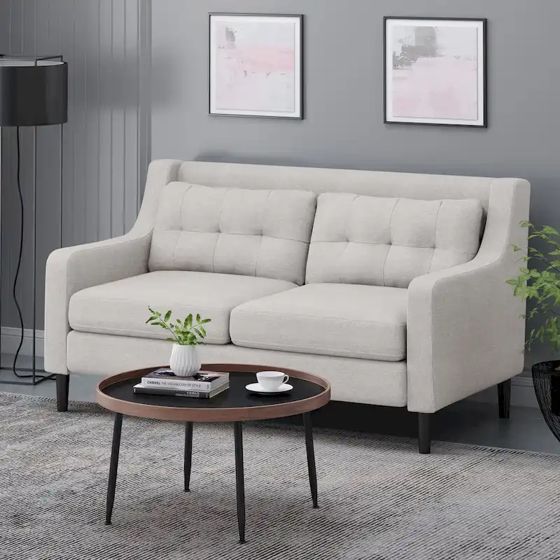 Galene Contemporary Fabric Loveseat by  - 58.00 W x 33.50 L x 34.50 H