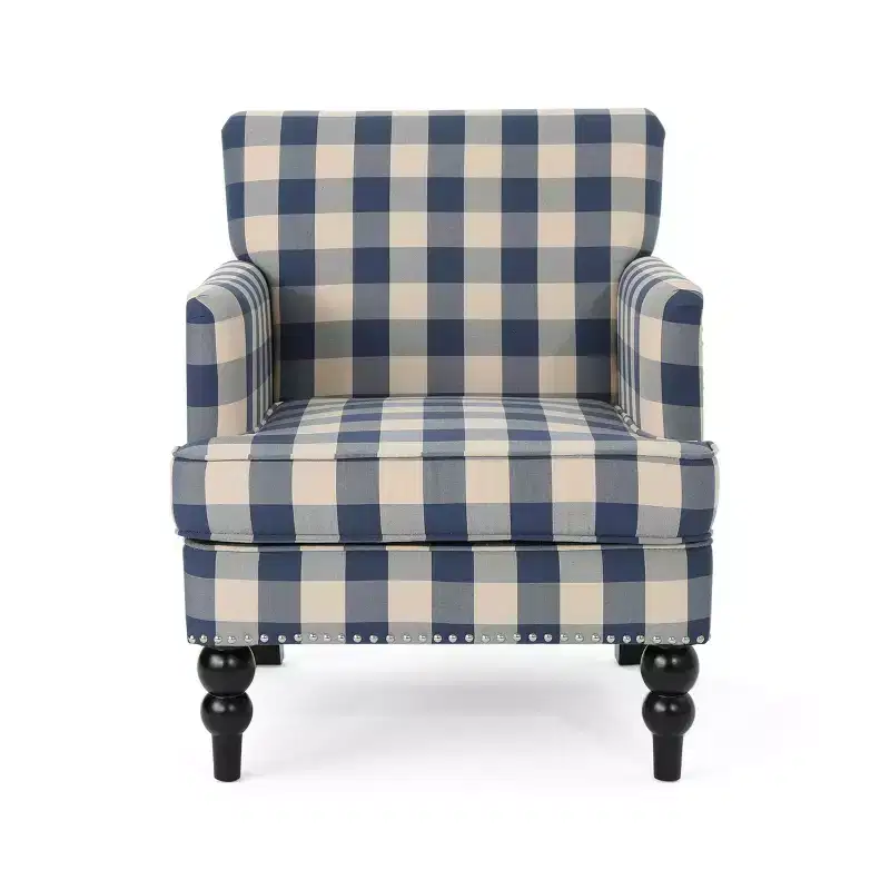 Christopher Knight Home Harrison Contemporary Fabric Upholstered Club Chair with Nailhead Trim