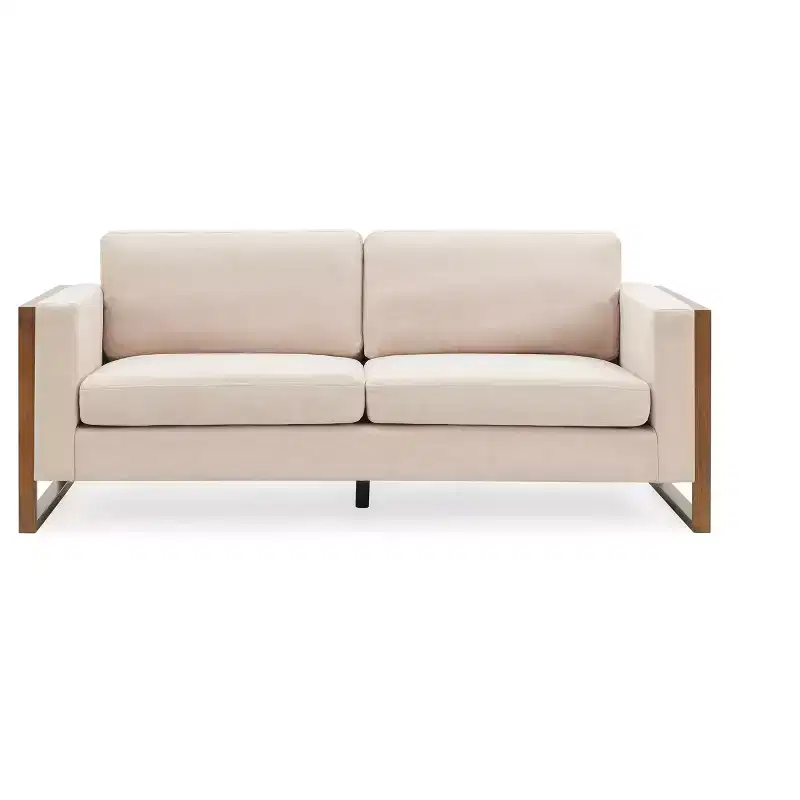 Salal 79 Modern Upholstered 3 Seater Sofa with Square Arm