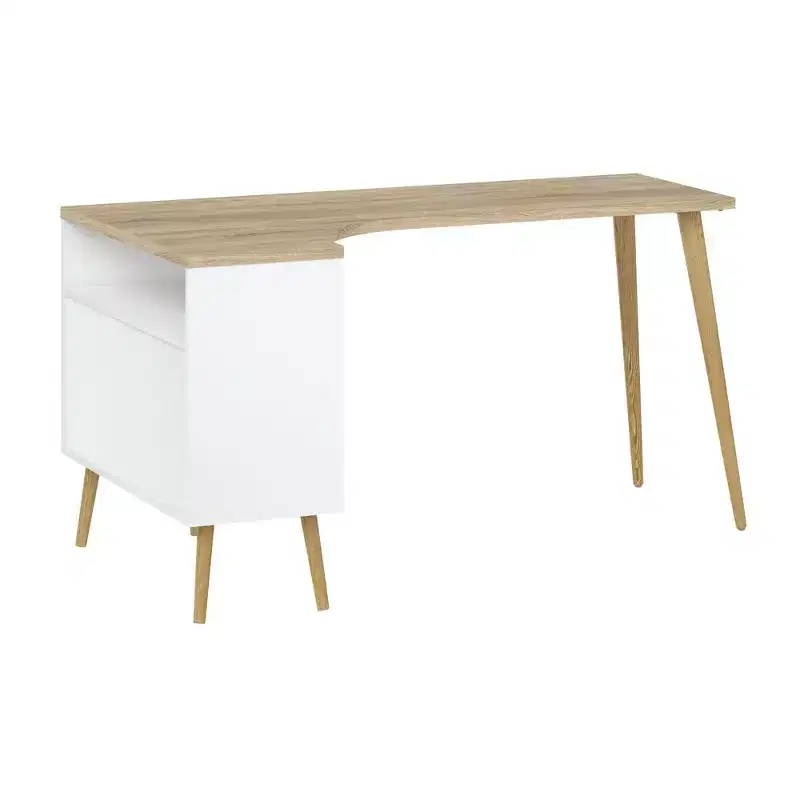 Tvilum, Diana 2 Drawer, 3 Shelf Desk