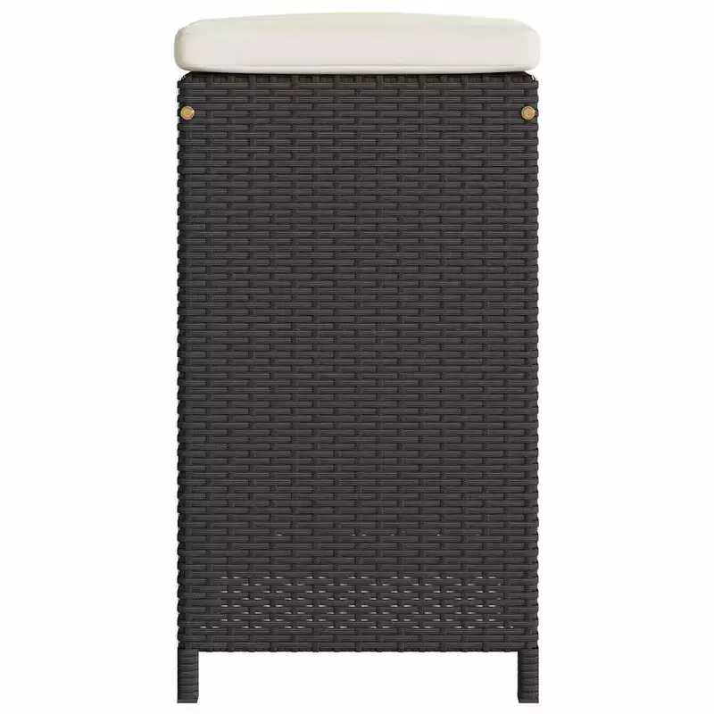 vidaXL Garden Bar Stool Set of 6 PE rattan Standard