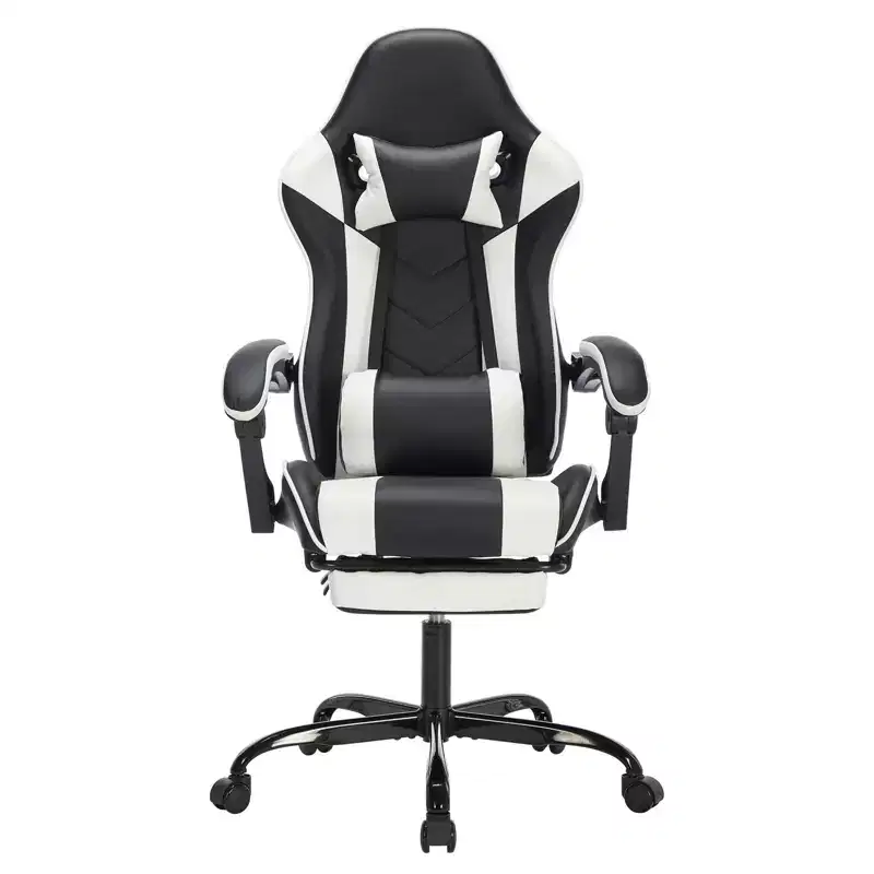 Modern Adjustable Swivel Ergonomic Task Chair with Headrest & Lumbar Support