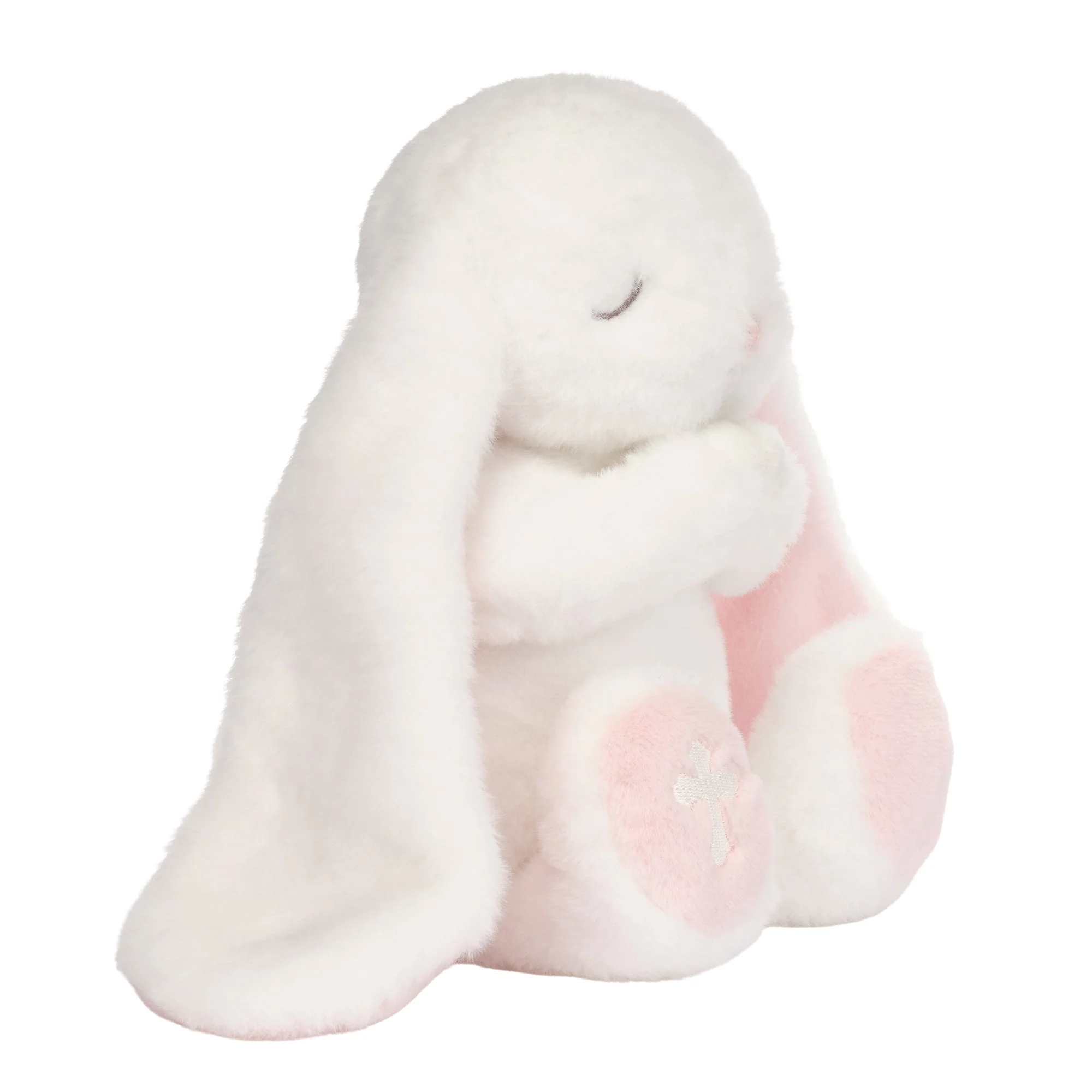 White Prayer Pose Bunny Plush