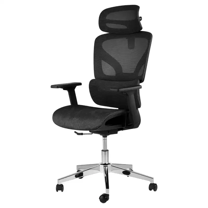 Ergonomic Mesh Office Chair with High Back Support, 3D Adjustable Armrests, Smooth Wheels,Breathable Desk Computer Chair for Long Hours of Work,Study