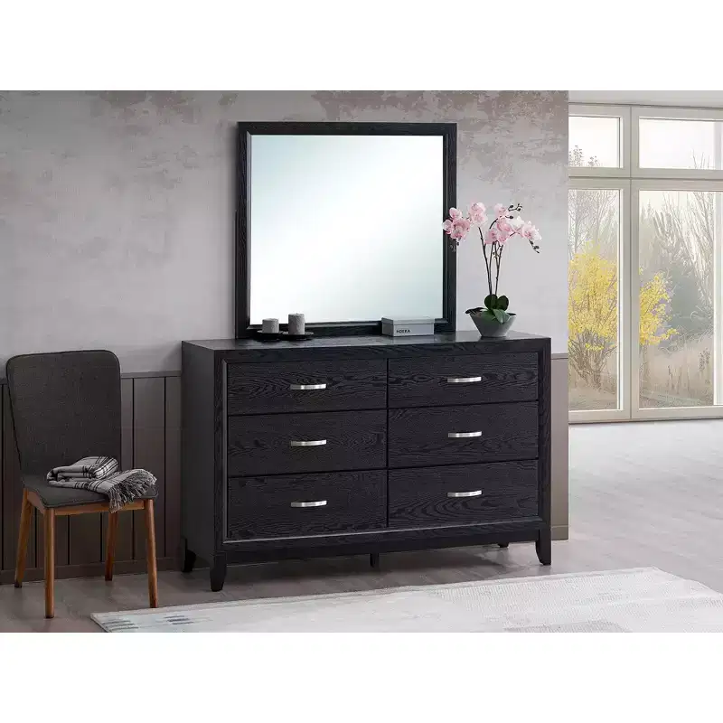 39 in. W x 35 in. H Rectangle Framed Dresser Mirror