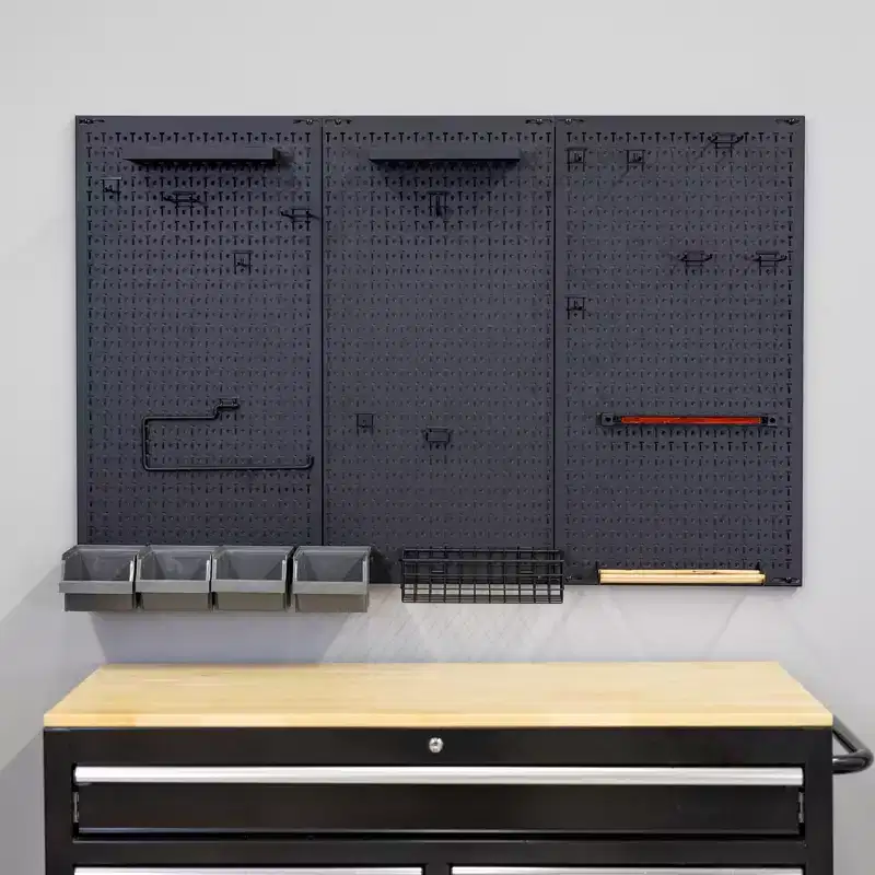 StoreYourBoard 51 x 32 Pristine PRO Pegboard | 23 Attachments