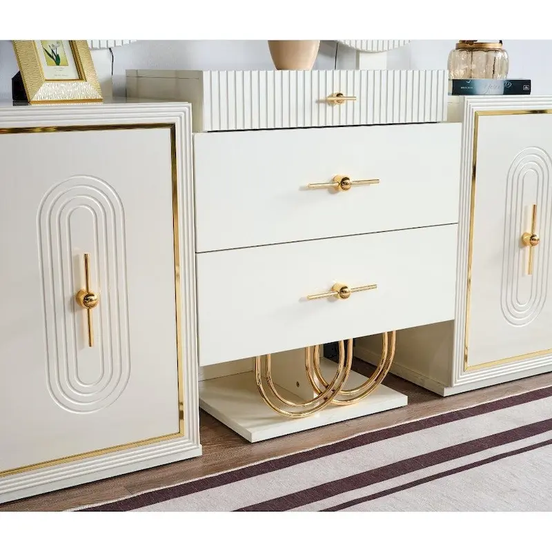 Marsille Modern Buffet With Mirror For Dining Room