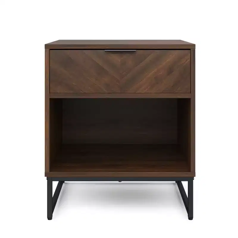 Herringbone Wood Cabinet