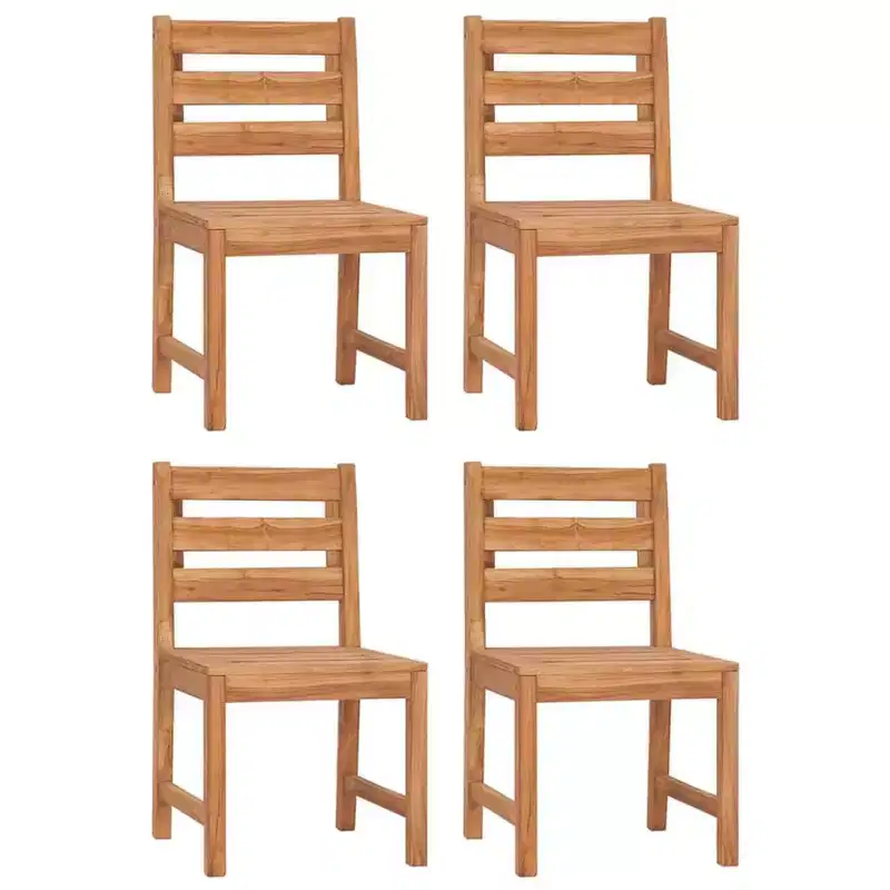 vidaXL 4/6/8x Solid Wood Pine Patio Chairs Garden Outdoor Seating Furniture