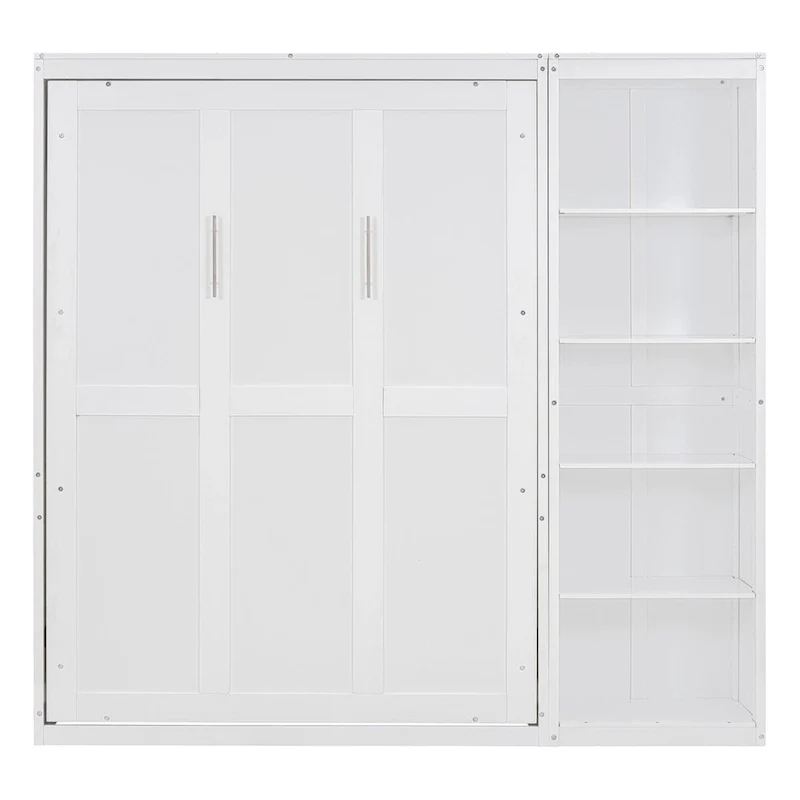 Merax Murphy Bed Wall Bed with Shelves